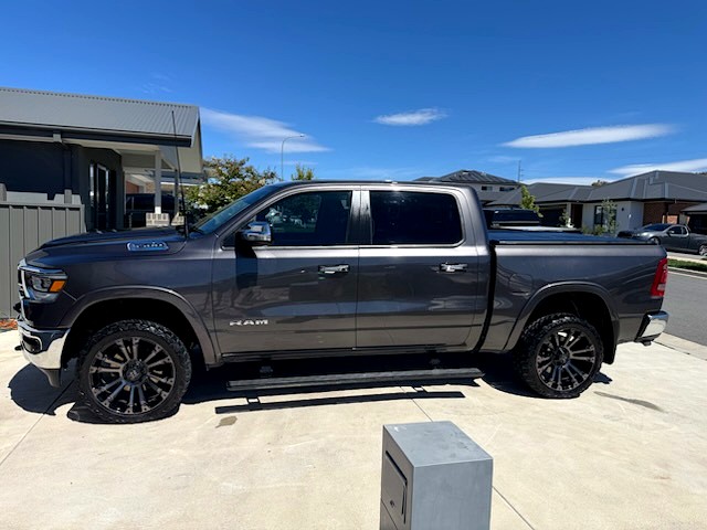 Shine Your Ride mobile detailing at a Canberra home — black SUV on the driveway